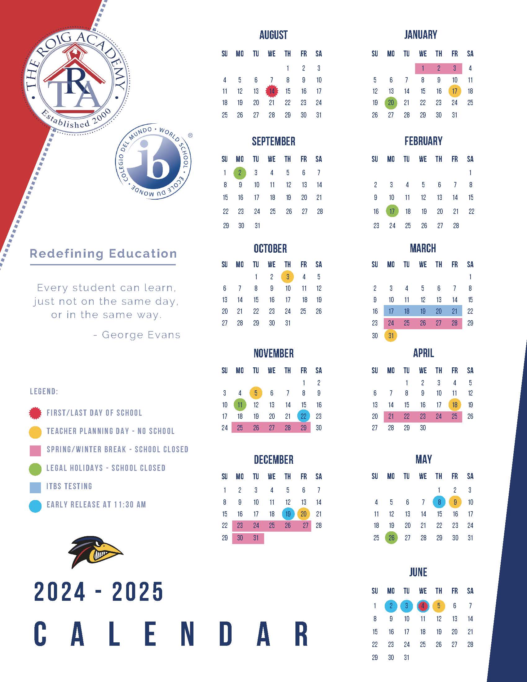 2024-2025 Calendar